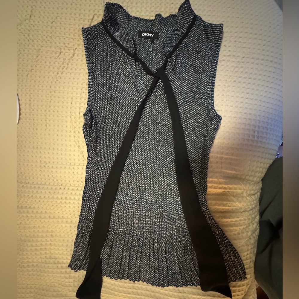 DKNY Textured Tank Blouse